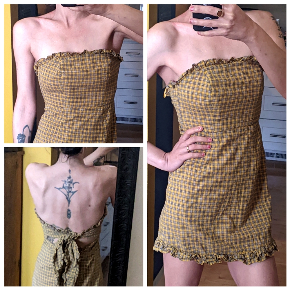 Dolls Kill Strapless Mini Dress